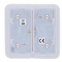 Ajax LightSwitch SoloButton 2-gang. Pulsador Doble. Color Blanco
