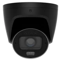 Cámara IP Turret 5 Megapíxel Ajax - 1/2.7" Progressive Scan CMOS - Lente varifocal motorizada 2.8~12 mm - IR 60 m | Luz blanca 40 m |  PoE 802.3at/af - 120 dB TrueWDR | Detección de movimiento | IA -  MicroSD hasta 256GB | Color Negro
