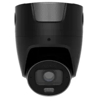 Cámara IP Superior Turret 8 Megapíxel Ajax - 1/1.8" Progressive Scan CMOS - Lente varifocal motorizada 2.8~12 mm - IR 60 m | Luz blanca 40 m |  PoE 802.3at/af - 120 dB TrueWDR | Detección de movimiento | IA -  MicroSD hasta 256GB | Color Negro