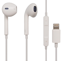 Earphones with lighnint connector