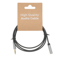 Cable prolongador de audio apantallado Jack estéreo (TRS) 3,5 mm macho-hembra, 3 m