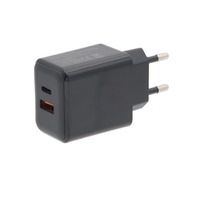 Ver informacion sobre Cargador Rápido GaN de 20W con Doble Puerto, Negro | USB-C PD3.0 y USB-A QC3.0 con PPS