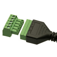 Conexión USB-A Hem. con terminales, 0.25m