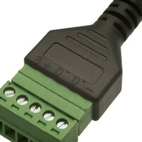 Micro USB 5p Hem. a Terminales, 0.25m