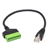 Câble RJ45 avec bornes, 0,20m