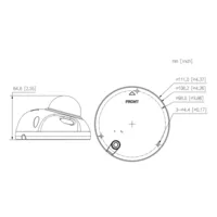 Dome IP H.265 2M WDR IR20m 2.8mm IK10 IP67 PoE MOVIL M12 MIC AI