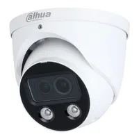 Ver informacion sobre Mini Dome IP H265 4MP DUAL-LENS FULL COLOR 2.0 dWDR Starlight IR50m/2LED 2.8mm IP67 ePoE AUDIO MIC E/S AI