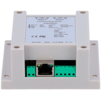Módulo de adquisición y control de datos - 2 entradas digitales | 2 salidas de relé (NO/NC) - Protocolos: Modbus/TCP, TCP/IP, UDP, HTTP,... - Servidor web integrado - Puerto Ethernet 10/100 Base-TX | Puerto WiFi - No incluye alimentador (12VDC/1A)