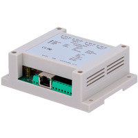 Ver informacion sobre Módulo de adquisición y control de datos - 4 entradas digitales | 4 salidas de relé (NO/NC) - Protocolos: Modbus/TCP, TCP/IP, UDP, HTTP,... - Servidor web integrado - Puerto Ethernet 10/100 Base-TX | Puerto WiFi - No incluye alimentador (12VDC/1A)