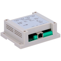 Módulo de adquisición y control de datos - 4 entradas digitales | 4 salidas de relé (NO/NC) - Protocolos: Modbus/TCP, TCP/IP, UDP, HTTP,... - Servidor web integrado - Puerto Ethernet 10/100 Base-TX | Puerto WiFi - No incluye alimentador (12VDC/1A)