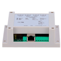 Módulo de adquisición y control de datos - 4 entradas digitales | 4 salidas de relé (NO/NC) - Protocolos: Modbus/TCP, TCP/IP, UDP, HTTP,... - Servidor web integrado - Puerto Ethernet 10/100 Base-TX | Puerto WiFi - No incluye alimentador (12VDC/1A)