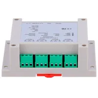 Módulo de adquisición y control de datos - 4 entradas digitales | 4 salidas de relé (NO/NC) - Protocolos: Modbus/TCP, TCP/IP, UDP, HTTP,... - Servidor web integrado - Puerto Ethernet 10/100 Base-TX | Puerto WiFi - No incluye alimentador (12VDC/1A)