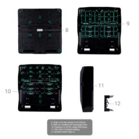 Ajax Case D (430×400×133). Color negro