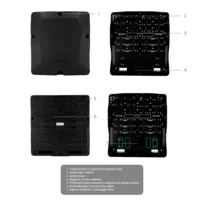 Ajax Case D (430×400×133). Color negro