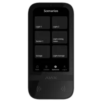 Ajax KeyPad TouchScreen Fibra. Color Negro