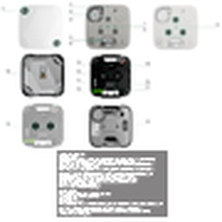 Detector sísmico cableado con un sensor de impacto adicional, Blanco