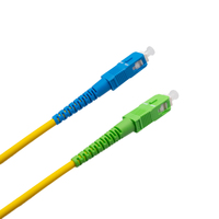 Optical fiber patch cord SC/APC to SC/UPC Single-mode Simplex, 10m