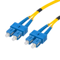 Optical fiber patch cord SC/UPC to SC/UPC Single-mode Duplex, 1m
