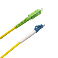 Cable de fibra óptica LC/UPC a SC/APC Monomodo Simplex, 1m