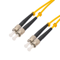 Optical fiber patch cord ST/PC to ST/PC Single-mode Duplex, 1m