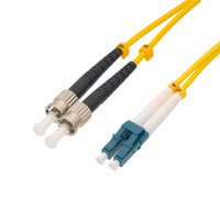 Cable de fibra óptica LC/PC a ST/PC Monomodo Simplex, 10m