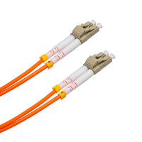 Cable de fibra óptica LC/UPC a LC/UPC OM1 Duplex, 1m