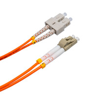 Cable de fibra òptica LC/UPC a SC/UPC OM1 Duplex, 2m