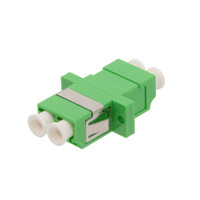 LC/APC SM DX Adapter Duplex with Flange for patch panel