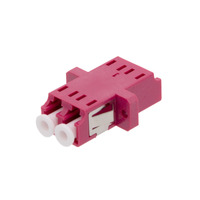 LC OM4 DX Adapter Duplex with Flange for patch panel