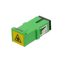 Ver informacion sobre SC/APC SM SX adapter without flanges and with a vertical opening cover