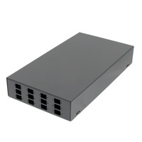 Optical Fiber Distribution Metal Box for Surface Mount - 12 SC SX or 12 LC DX