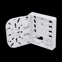 Caja para Fibra Optica para 4 Fusiones y 4 Adaptadores [No Incluidos][100x80x29mm]