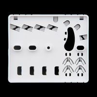 Caja para Fibra Optica para 4 Fusiones y 4 Adaptadores [No Incluidos][100x80x29mm]