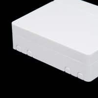 Caja para Fibra Optica para 4 Fusiones y 4 Adaptadores [No Incluidos][100x80x29mm]