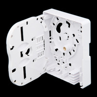 Caja para Fibra Optica para 4 Fusiones y 2 Adaptadores [No Incluidos][102x80x25mm]