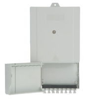 Caja para Fibra Optica para 8 Fusiones y 8 Adaptadores [No Incluidos][235x126x52mm]