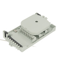Caja para Fibra Optica para 8 Fusiones y 8 Adaptadores [No Incluidos][235x126x52mm]
