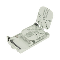 Caja para Fibra Optica para 8 Fusiones y 8 Adaptadores [No Incluidos][235x126x52mm]