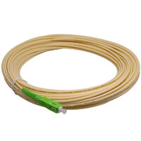 Dry drop FTTH indoor SC/APC light ivory, LSZH CPR-Dca, 100m