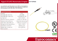 Pigtail Simplex monomode ST/UPC à fibre optique, 2 m