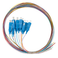 Ver informacion sobre Pack 12 pigtails monomodo multicolor SC/UPC simplex, 1.5m