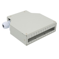 Panneau de Raccordement en Fibre Optique pour Rail DIN - 12 ports SC SX / LC DX