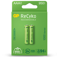 Ver informacion sobre AAA, LR03 ReCyko recargable 950mAh - Blister 2und.