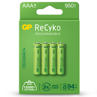 Ver informacion sobre AAA, LR03 ReCyko rechargeable 950mAh - Blister 4u.