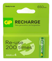GP AAA, 650mAh, NiMh, 1.2V