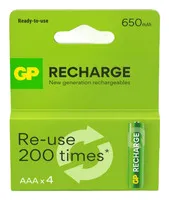 Ver informacion sobre GP AAA, 650mAh, NiMh, 1.2V