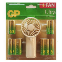 [8 Unidades] Pack de 24 Pilas Ultra (12 AA + 12 AAA) + Ventilador de Regalo - Promoción Verano 2025
