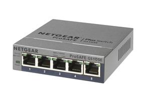 Ver informacion sobre Commutateur Ethernet Gigabit ProSafe 5 ports à détection automatique 10/100/1000 BASE-TX (Desktop)