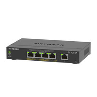 Ver informacion sobre ProSafe Gigabit Ethernet Switch 5 puertos 4 x PoE+ (63W)  (Sobremesa) Monitorización, VLAN, Prioriza