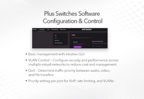 ProSafe Gigabit Ethernet Switch 5 ports 4 x PoE+ (63W) (Sobretaula) Monitorització, VLAN, Prioritza
